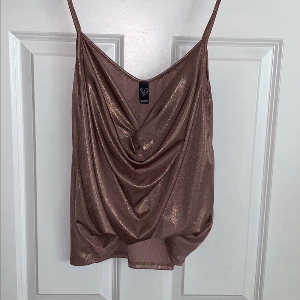 Rose gold tank top
